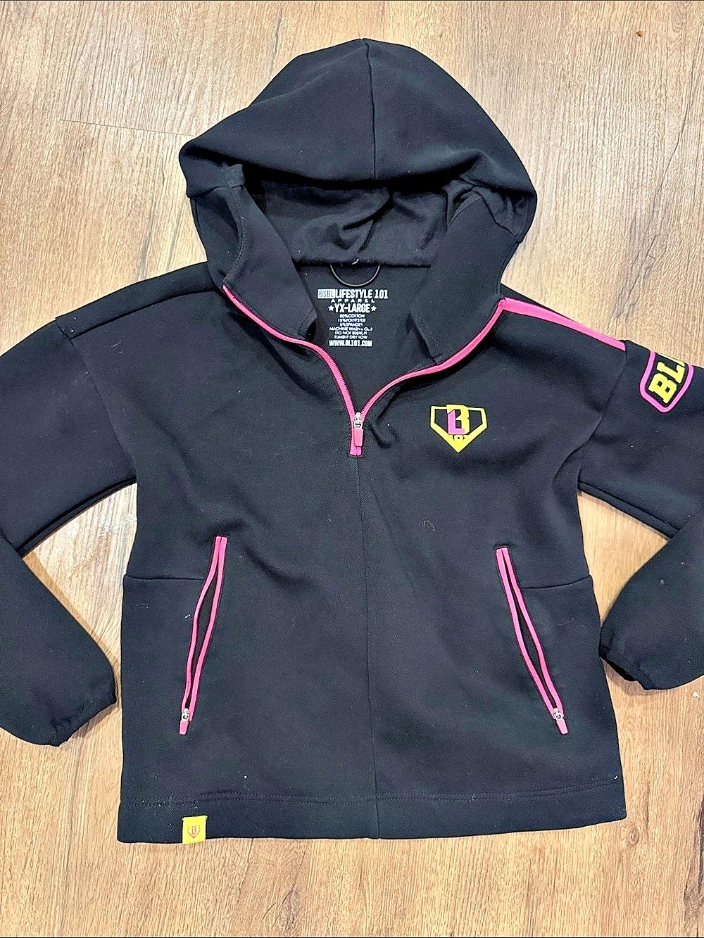 Baseball Lifestyle 101 Black Half Zip